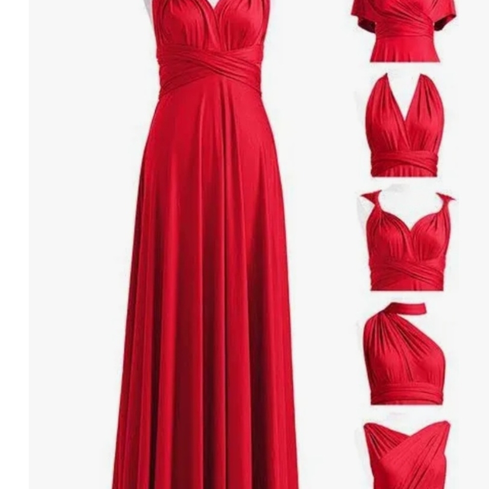 Elegant Red Maxi Dress